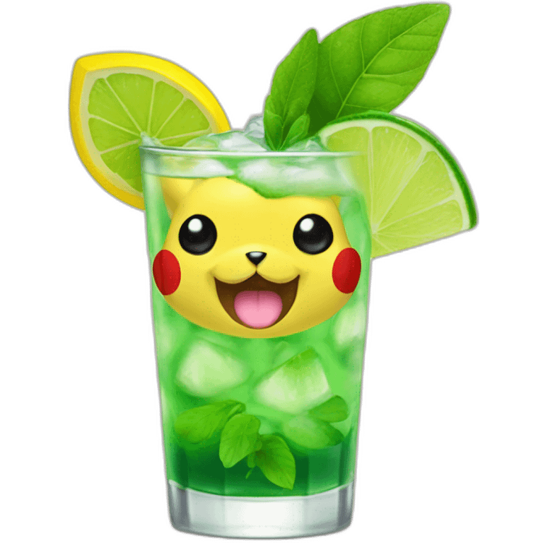 Pikachu mojito emoji