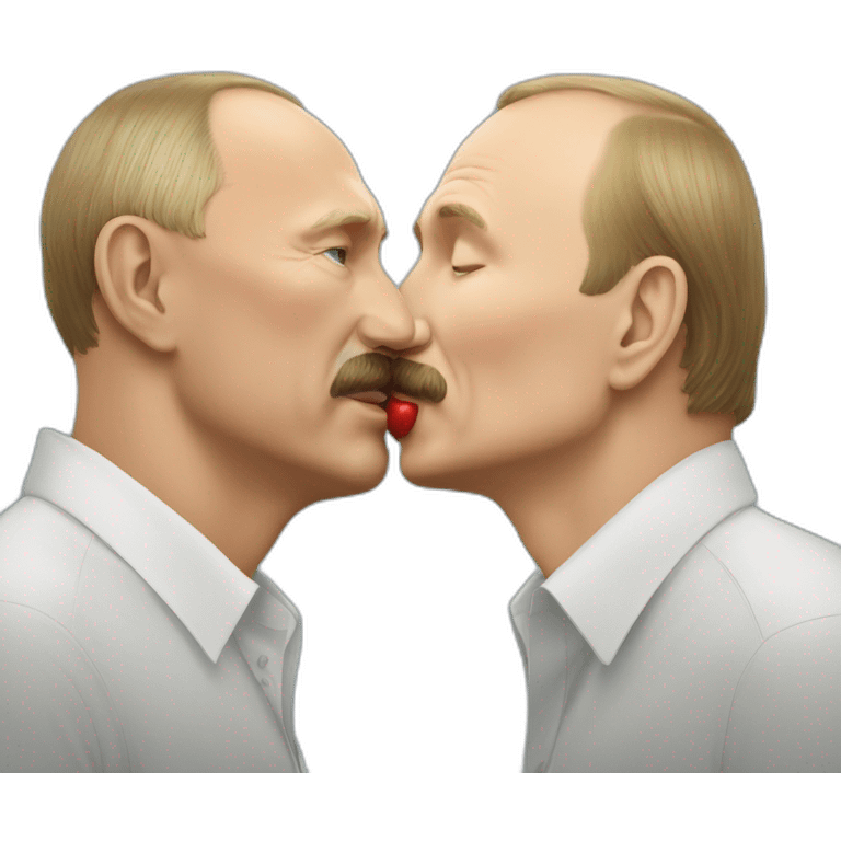 putin kissing lukashenko emoji