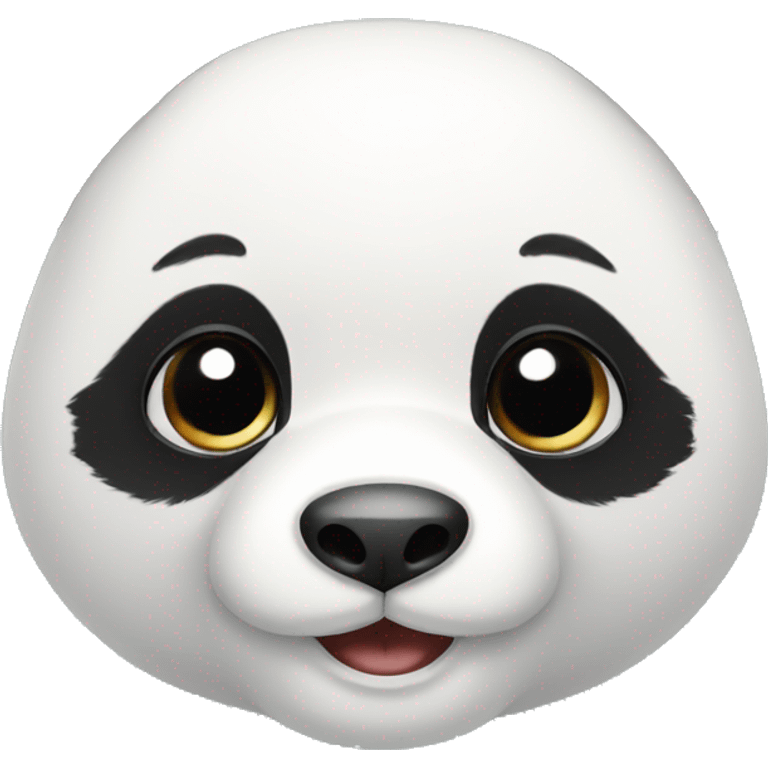 Cute panda with beautiful eyes emoji