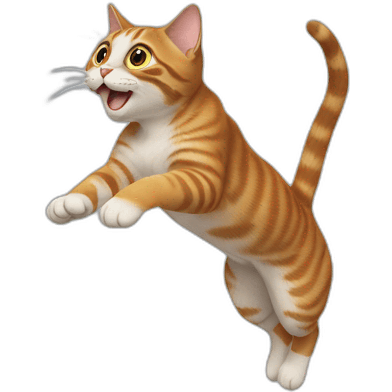 cat jumping emoji