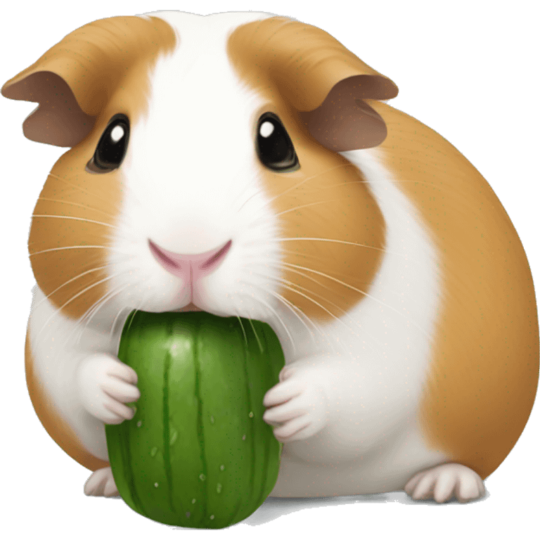 Guineapig eating cucumber emoji