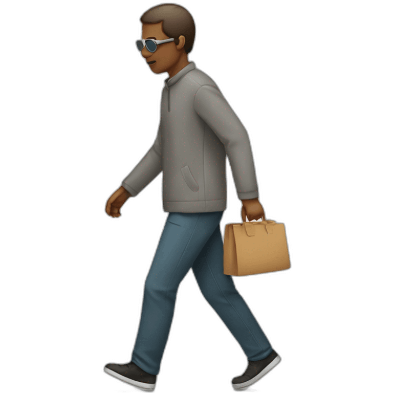 blind person walking emoji