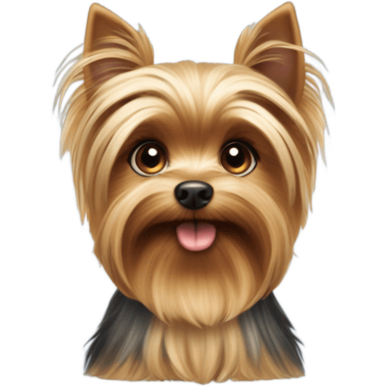 Cute Yorkshire dog emoji