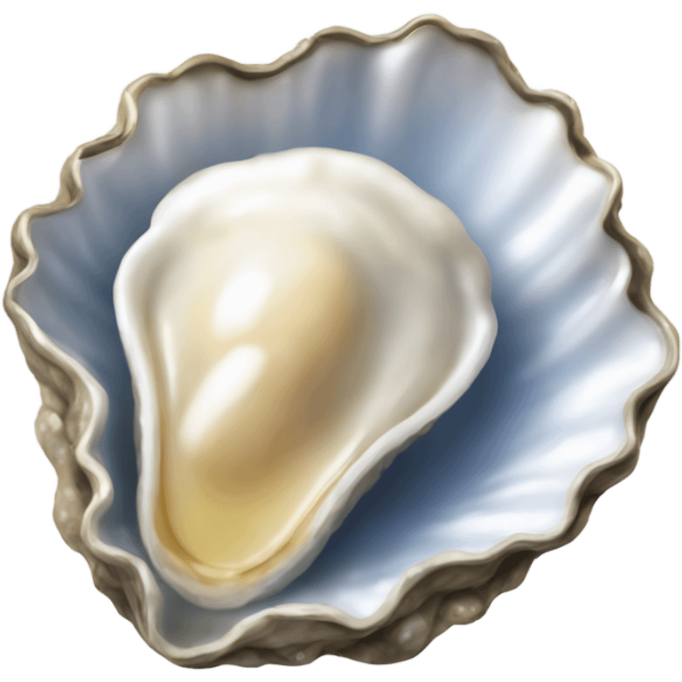 Wet oyster without shell emoji