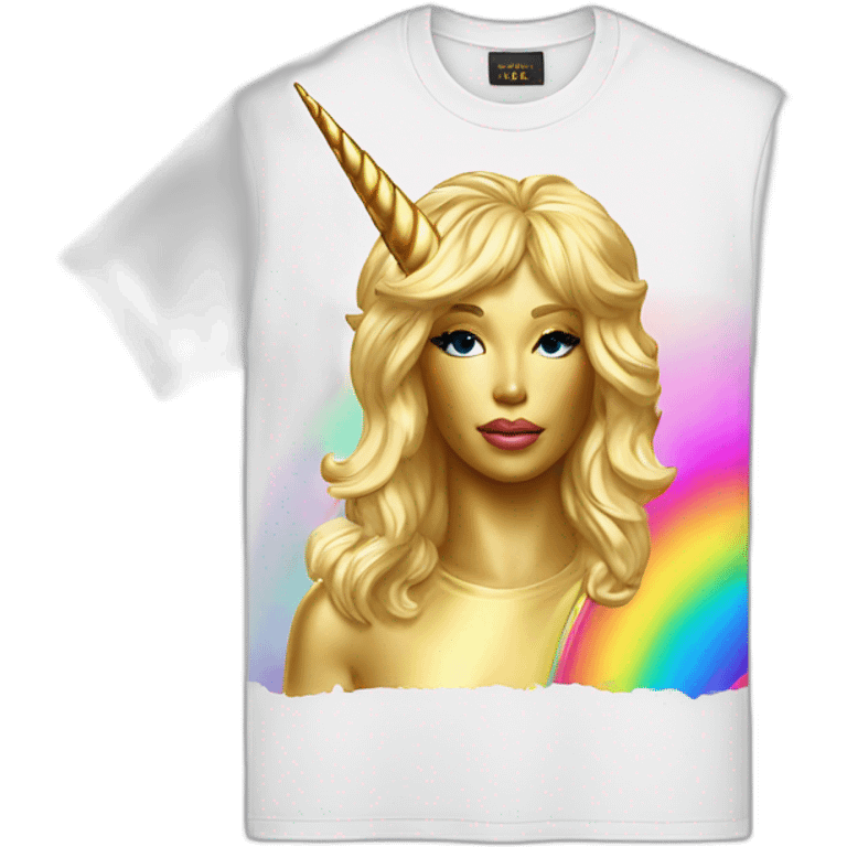 versace-golden-tshirt-with-rainbow-unicorn emoji