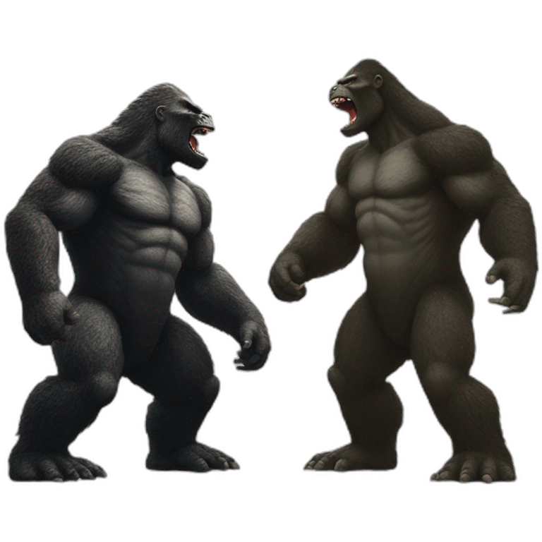 King Kong versus Godzilla emoji