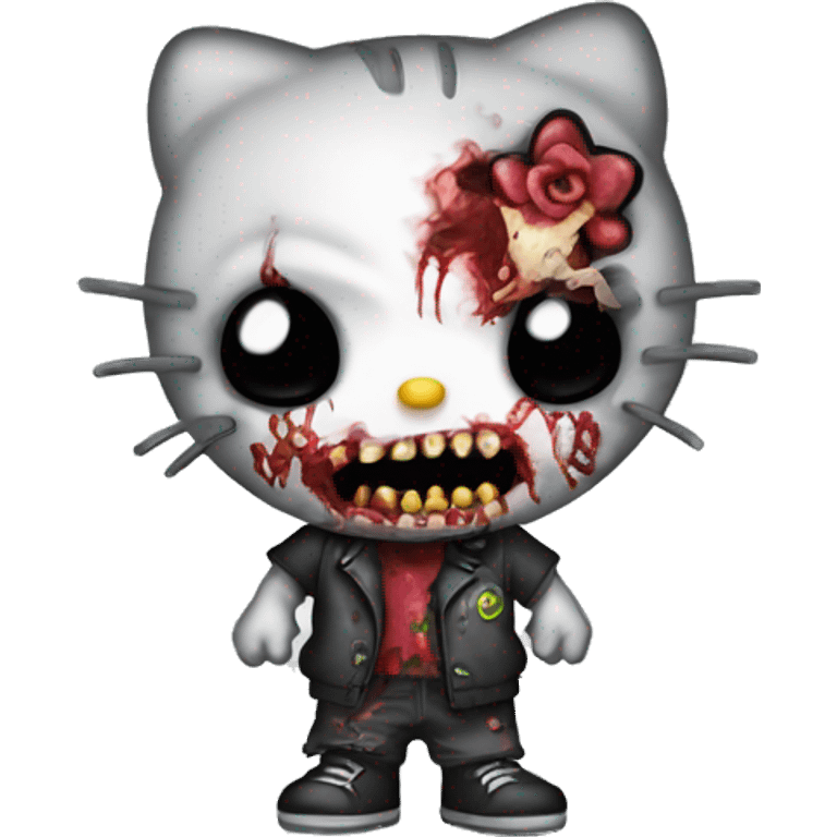 Hello kitty zombie emoji