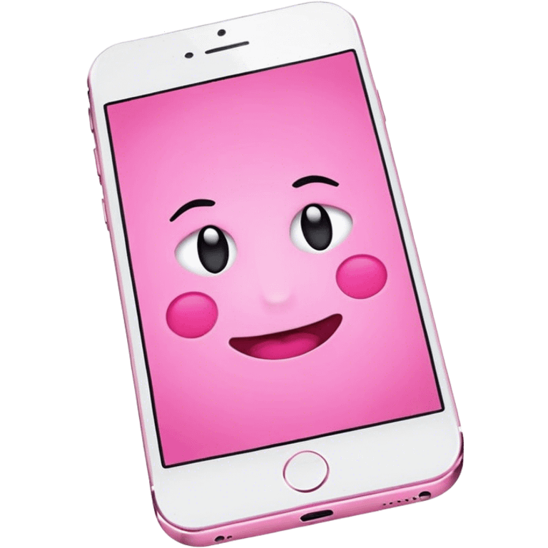 pink iphone emoji