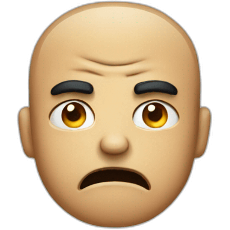 Angry sad man emoji