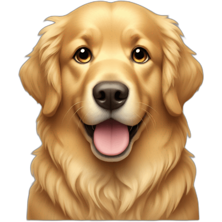 Fluffy Golden retriever emoji