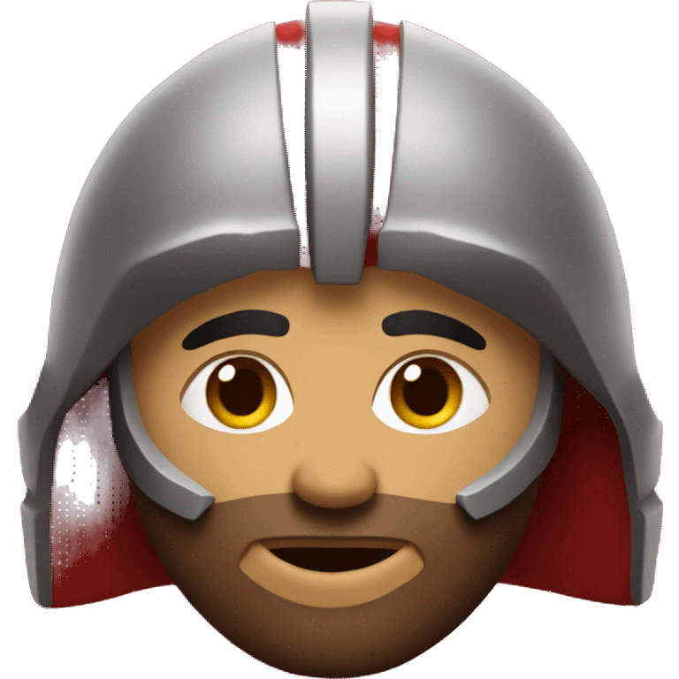 Spartan with red background emoji