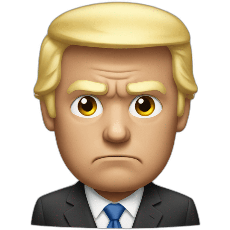 trump grumpy emoji