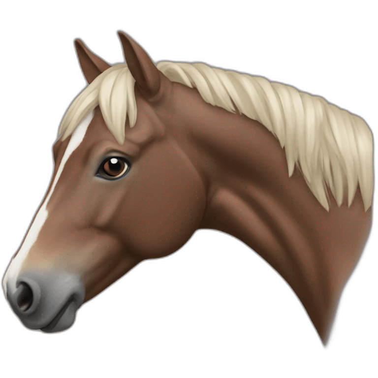 Cheval baie emoji