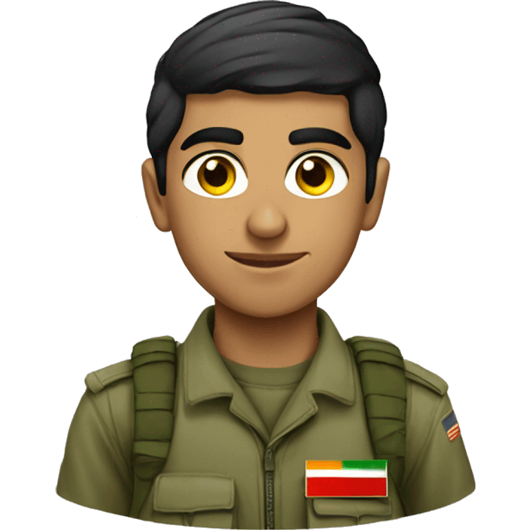 Young Iranian soldier emoji