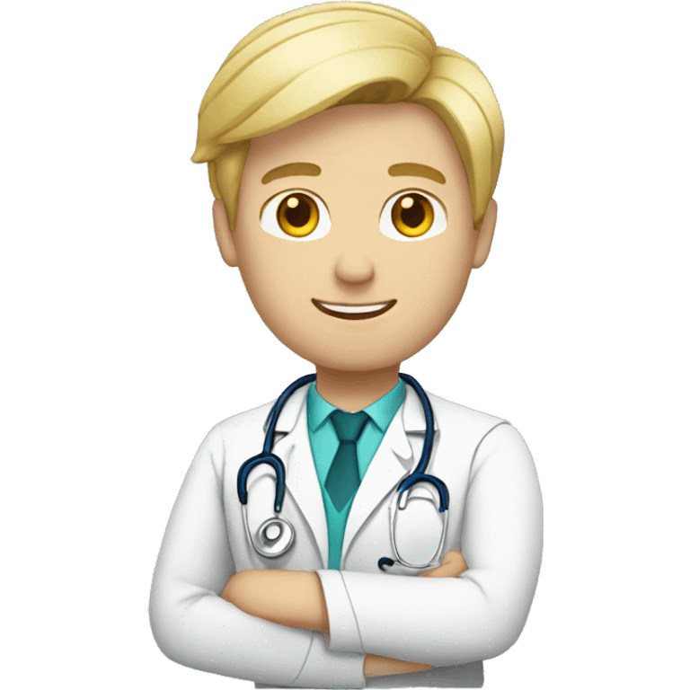 doctor male blond emoji