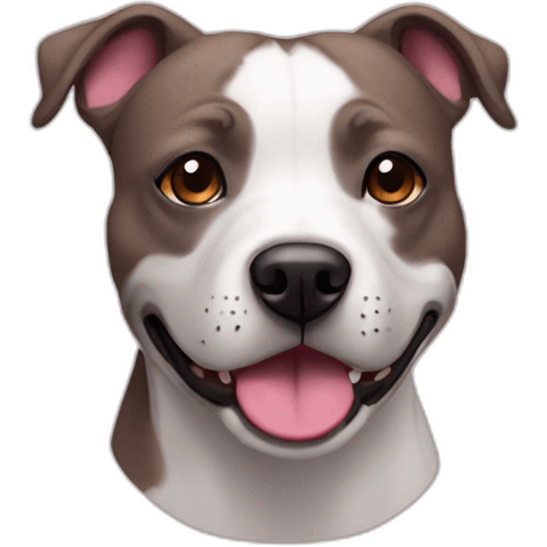 Chien staffie emoji