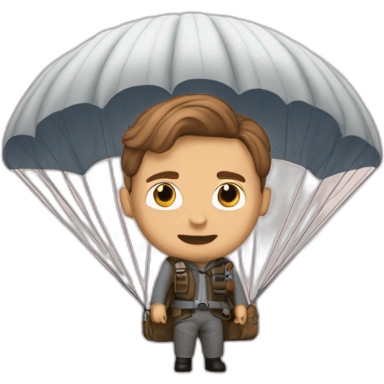 Jack Dawson with a parachute emoji