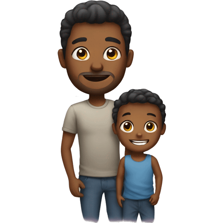 Toddler and dad emoji