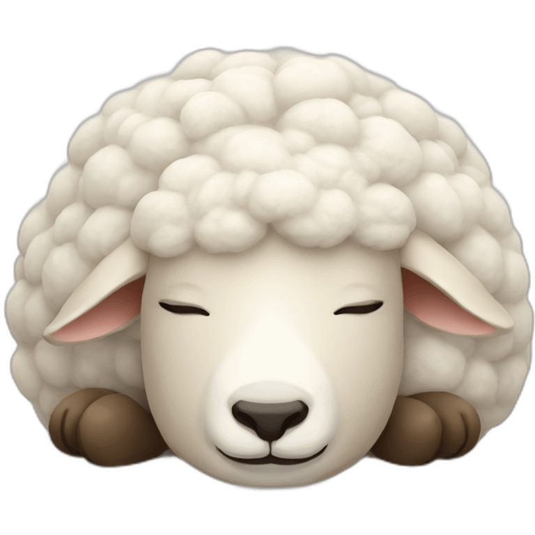 Sleeping sheep emoji