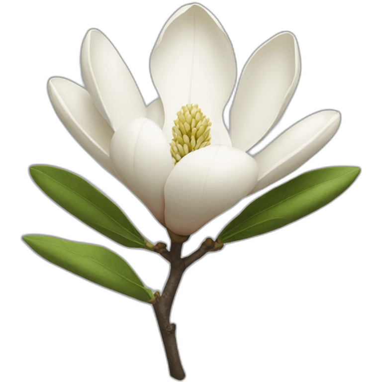 White magnolia emoji