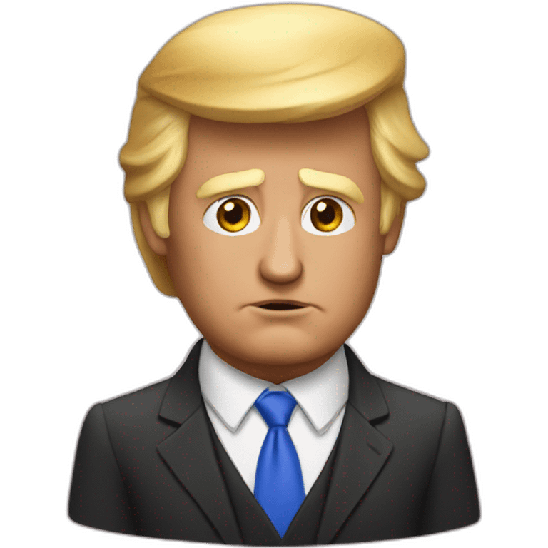 trump sur un ourse emoji