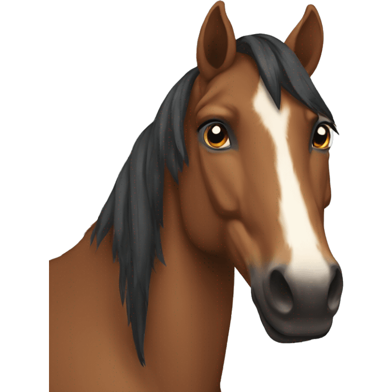 brown indian horse emoji