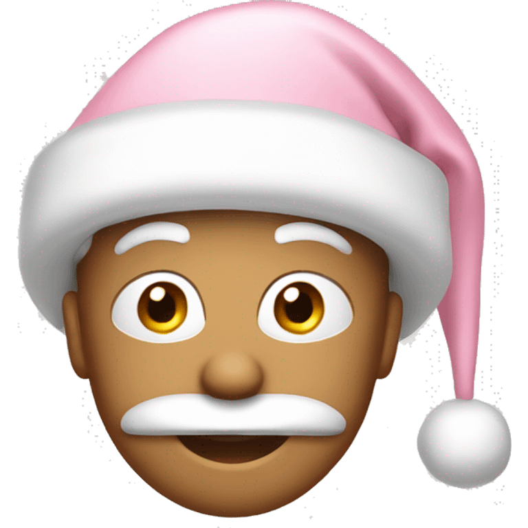 light pink santa hat emoji