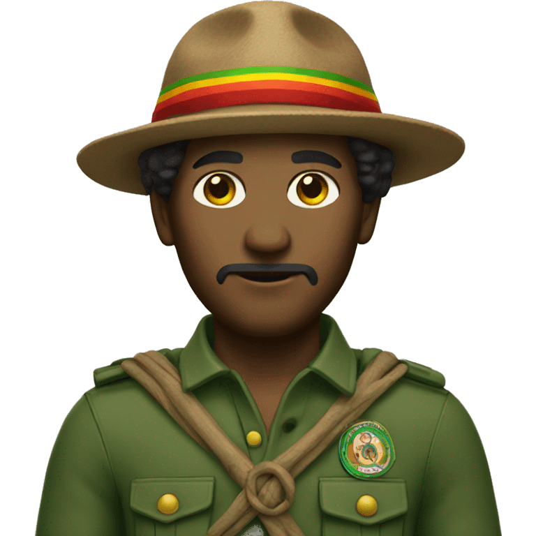 Homme rasta scout emoji