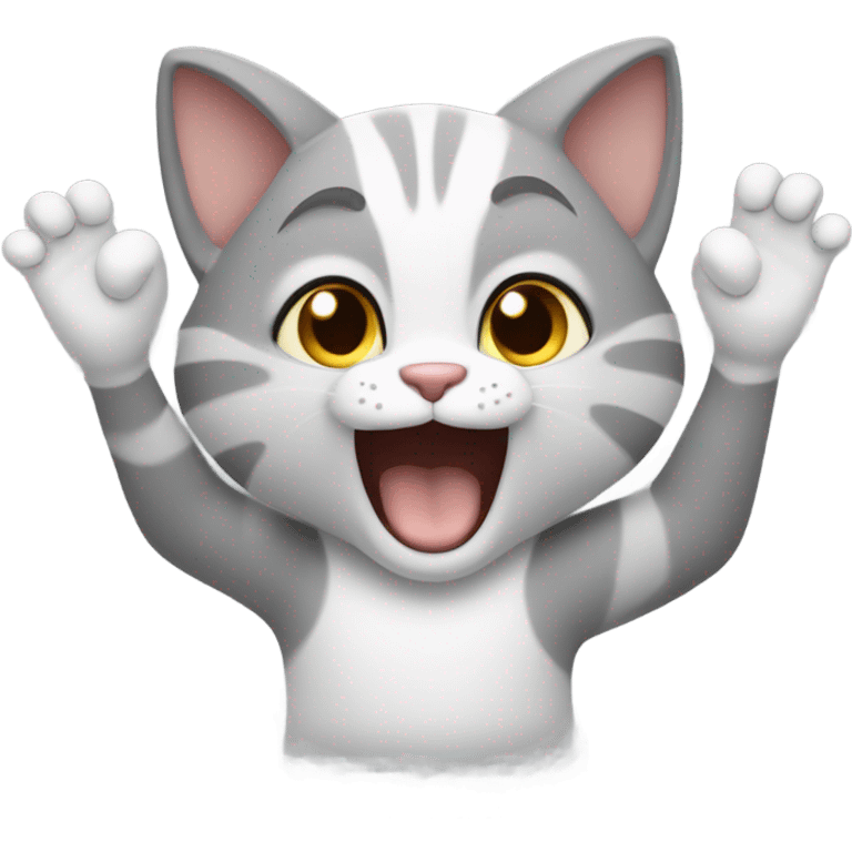 Cat clapping happy  emoji