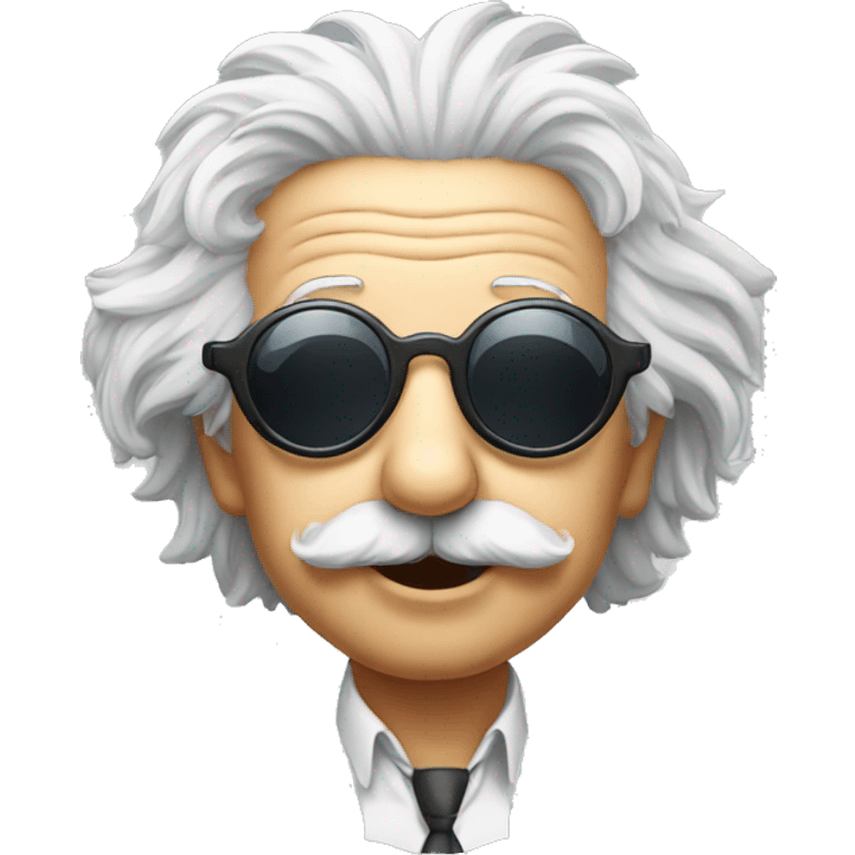 albert einstein with sun glassess emoji