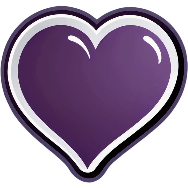 Purple beating heart  emoji