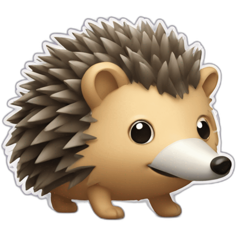 Edgehog in adhesive tape emoji