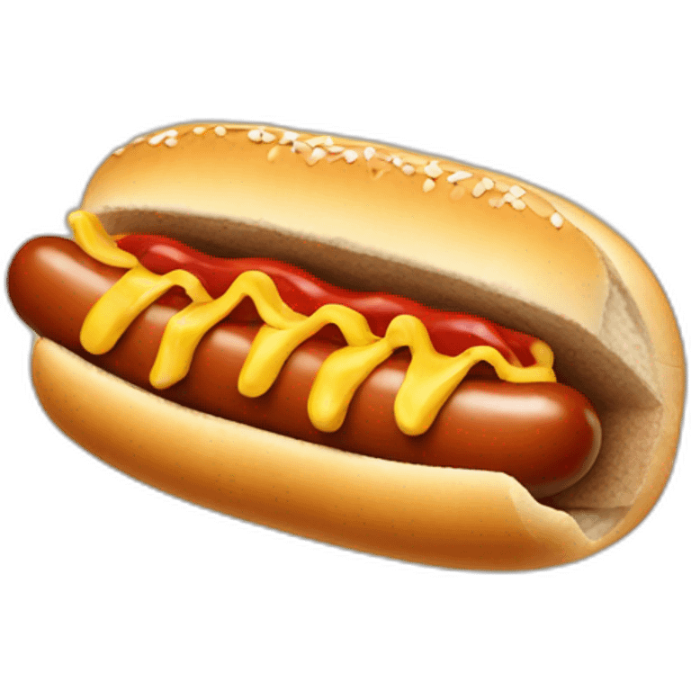 Hotdog freak emoji