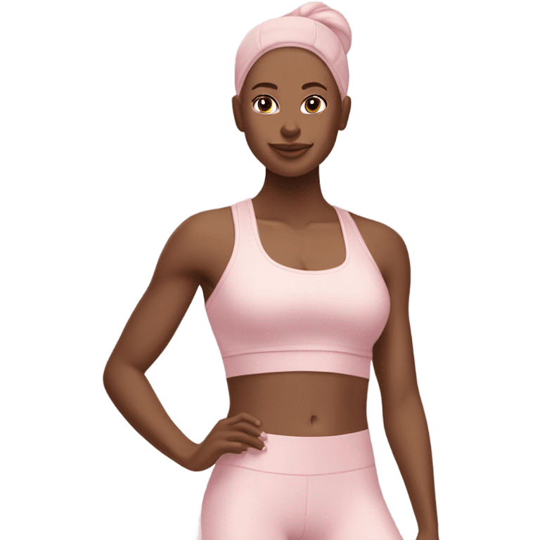 pastel pink fitness emoji