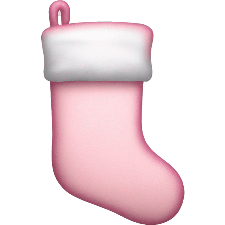  light pink Christmas stocking emoji