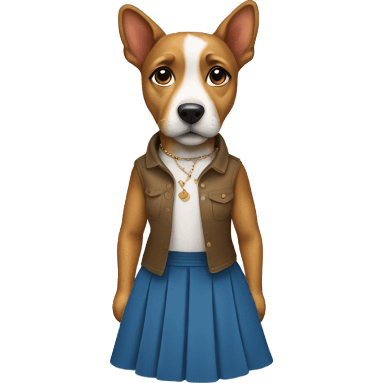 dog in the skirt emoji