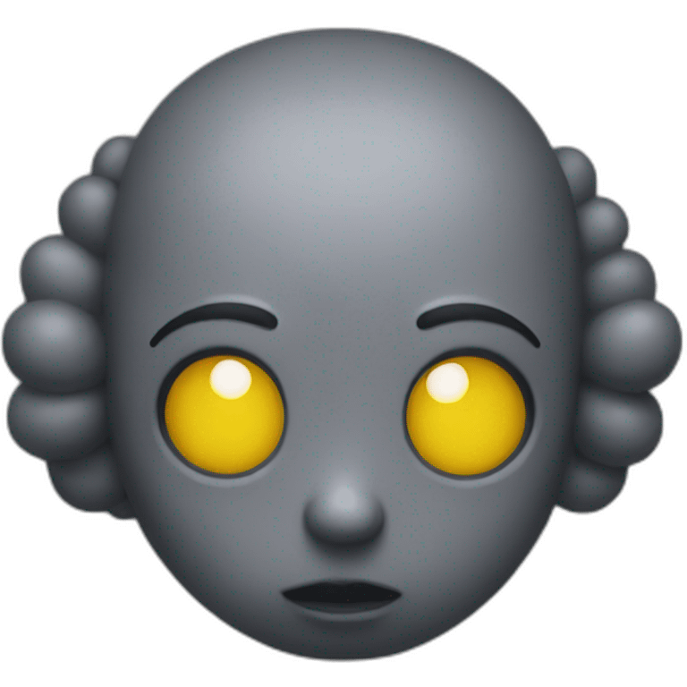 KAWs yellow eyes emoji