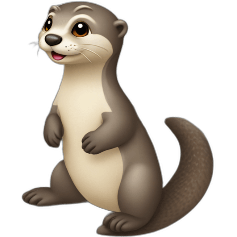 Loutre sur la tour eiffel emoji