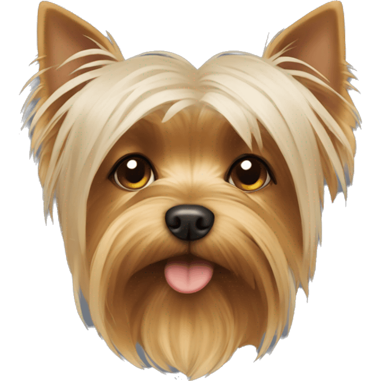 Sleepy Yorkshire terrier emoji