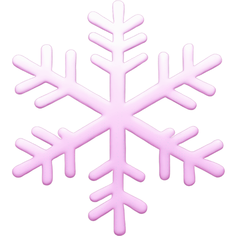 Pink snowflake  emoji