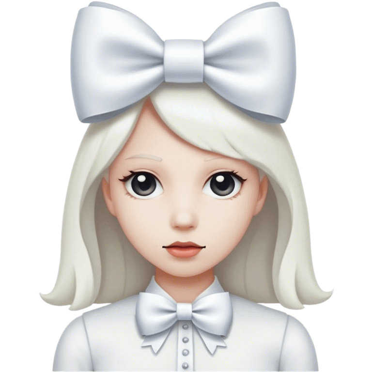 j white bow emoji