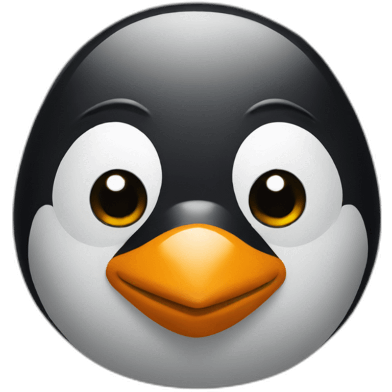 penguin head man emoji