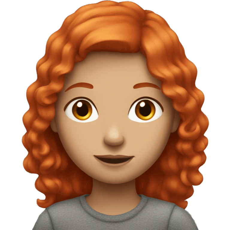 a girl with red hair  emoji