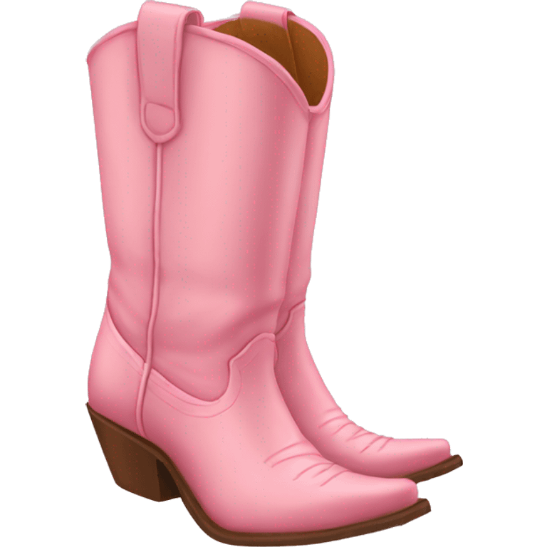 Light pink cowgirl boots  emoji