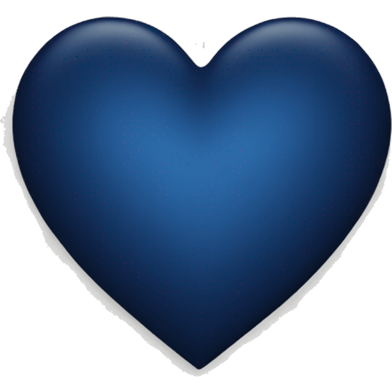 Dark blue heart  emoji