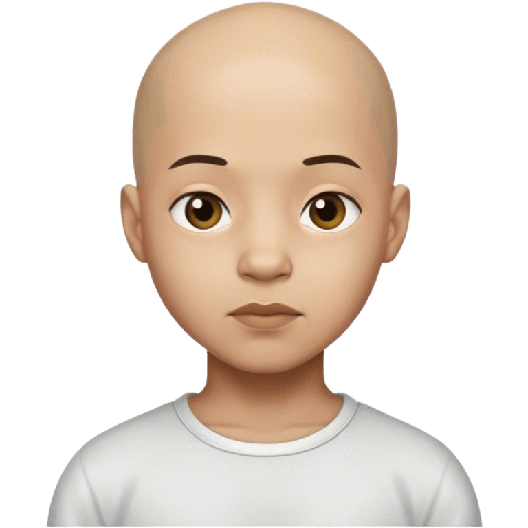 Lightskin boy realistic bald emoji