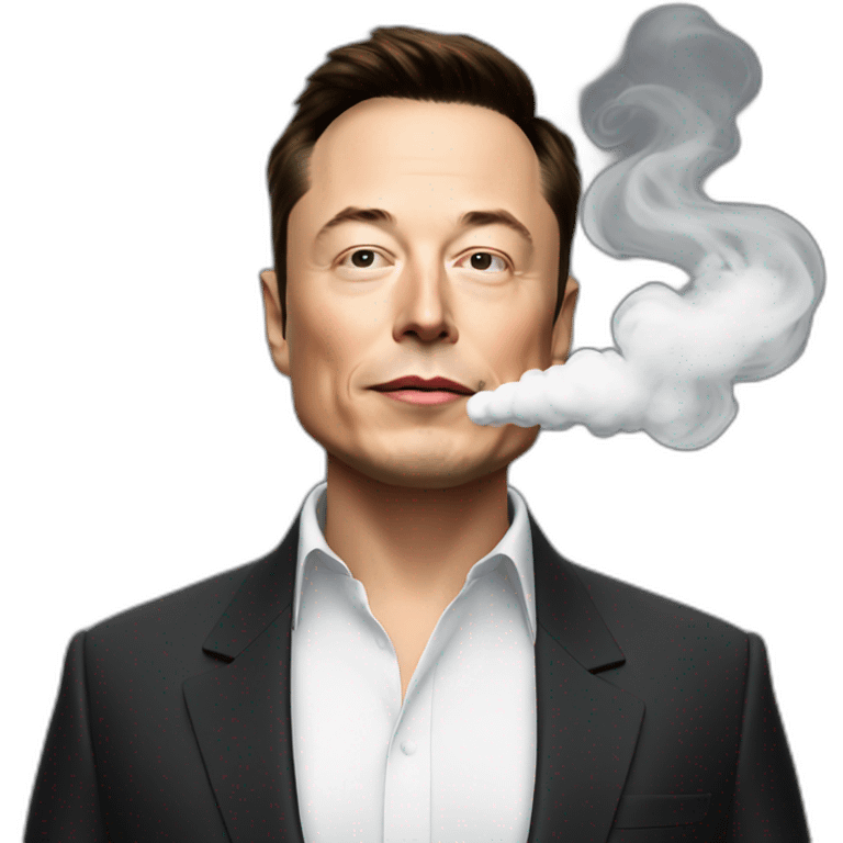 elon musk smoke cbd emoji