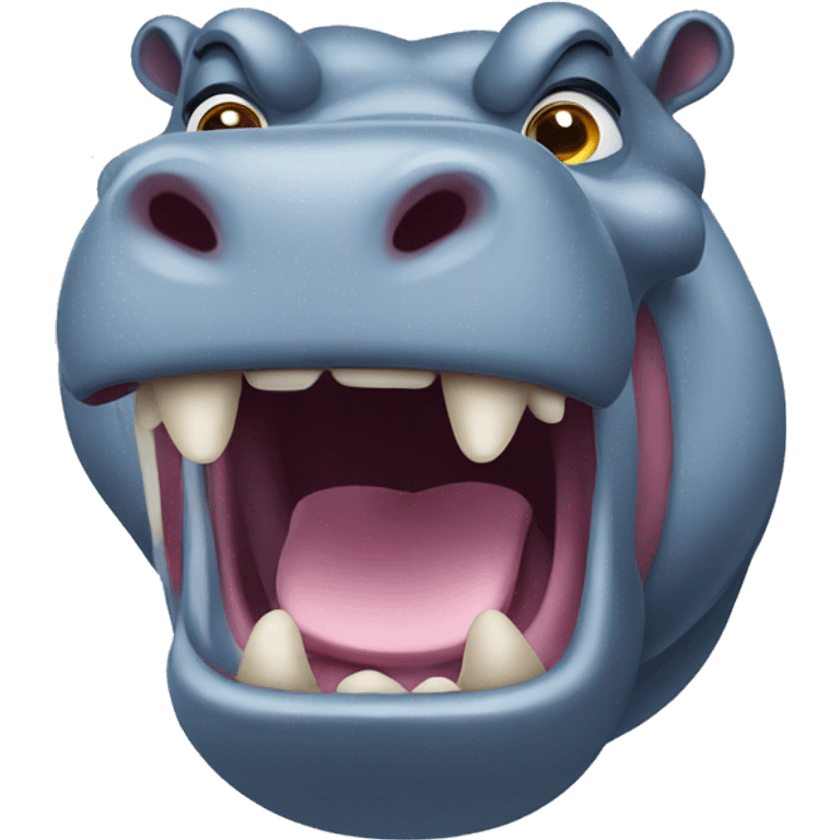 Angry hippopotamus  emoji