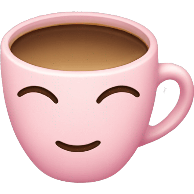 Light pink coffee emoji