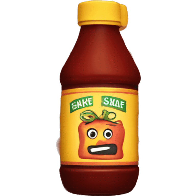 one bottle of Barbecue Sauce emoji